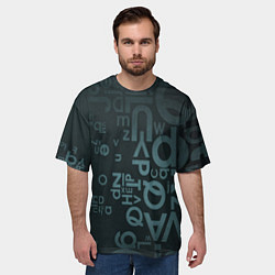 Футболка оверсайз мужская Хаотичные мысли гения, цвет: 3D-принт — фото 2