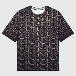 Футболка оверсайз мужская Кольчуга железная средневековая, цвет: 3D-принт