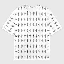 Мужская футболка оверсайз Символы эзотерики