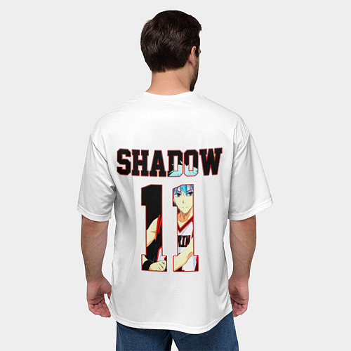Мужская футболка оверсайз 11 SHADOW - Баскетбол Куроко / 3D-принт – фото 4