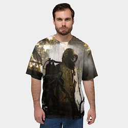 Футболка оверсайз мужская Stalker forest, цвет: 3D-принт — фото 2
