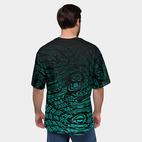 Мужская футболка оверсайз XIAO GENSHIN IMPACT АНЕМО / 3D-принт – фото 4
