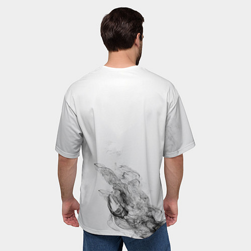 Мужская футболка оверсайз ВЕЛОСПОРТ BMX Racing / 3D-принт – фото 4