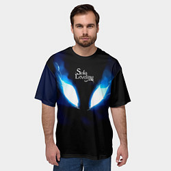 Футболка оверсайз мужская Демонический взгляд Solo Leveling, цвет: 3D-принт — фото 2