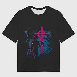 Футболка оверсайз мужская Альфонс и Эдвард, цвет: 3D-принт