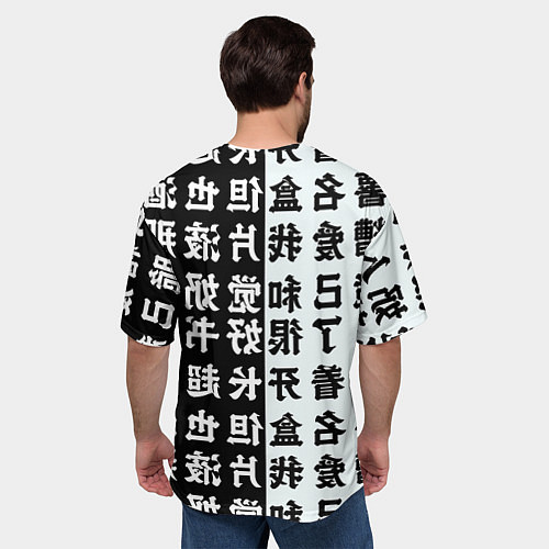 Мужская футболка оверсайз AHEGAO ZERO TWO Зеро ту ахегао / 3D-принт – фото 4