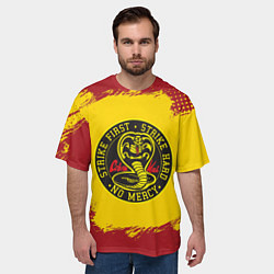 Футболка оверсайз мужская Cobra Kai Big Logo, цвет: 3D-принт — фото 2