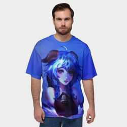 Футболка оверсайз мужская Гань Юй во всей красе Геншин Импакт, цвет: 3D-принт — фото 2