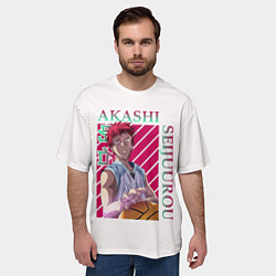 Футболка оверсайз мужская Akashi Seijuro - Kuroko No Basket, цвет: 3D-принт — фото 2
