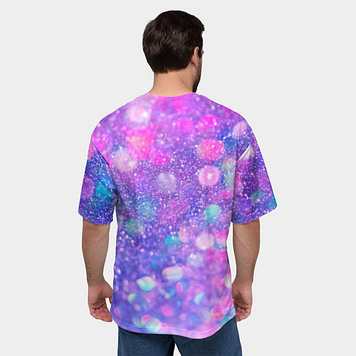 Мужская футболка оверсайз День Рождения - Медвежонок с шариками / 3D-принт – фото 4