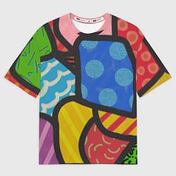 Футболка оверсайз мужская В стиле ромеро бритто, цвет: 3D-принт