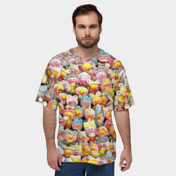 Футболка оверсайз мужская Уточки Лалафанфан, цвет: 3D-принт — фото 2