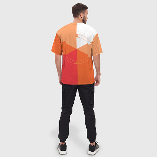 Мужская футболка оверсайз Бабл Квас - Bubble Kvass / 3D-принт – фото 4