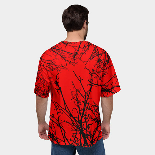 Мужская футболка оверсайз Dead by Daylight ворон / 3D-принт – фото 4