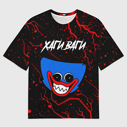 Футболка оверсайз мужская ХАГИ ВАГИ Молнии, цвет: 3D-принт