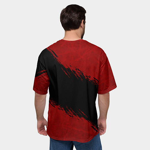 Мужская футболка оверсайз Оттава Сенаторз , Ottawa Senators / 3D-принт – фото 4