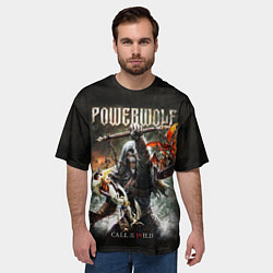 Футболка оверсайз мужская Powerwolf Call of the Wild, цвет: 3D-принт — фото 2