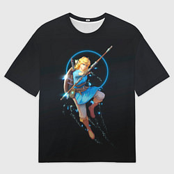 Футболка оверсайз мужская Линк на охоте, цвет: 3D-принт