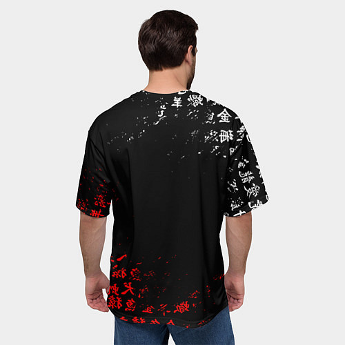 Мужская футболка оверсайз CYBERPUNK SAMURAI: JAPAN STYLE / 3D-принт – фото 4