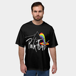 Футболка оверсайз мужская PINK FLOYD - ПИНК ФЛОЙД ЛУЖА, цвет: 3D-принт — фото 2