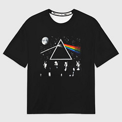 Футболка оверсайз мужская PINK FLOYD LOGO ПИНК ФЛОЙД НЕБО, цвет: 3D-принт