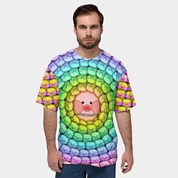 Футболка оверсайз мужская Psychedelic Lalafanfan, цвет: 3D-принт — фото 2