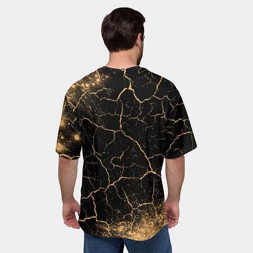 Мужская футболка оверсайз CОНИК ЭКЗЕ Краски / 3D-принт – фото 4