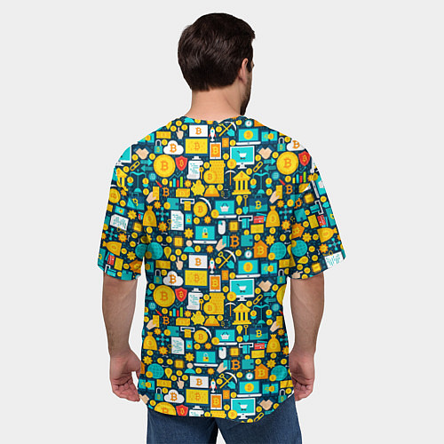 Мужская футболка оверсайз Трейдер Криптовалют / 3D-принт – фото 4