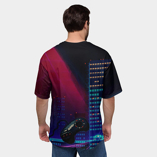 Мужская футболка оверсайз SEGA MEGA DRIVE / 3D-принт – фото 4