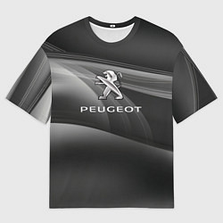 Мужская футболка оверсайз Peugeot blak