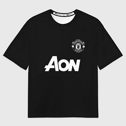 Футболка оверсайз мужская Манчестер Юнайтед Руни ретро форма, Manchester Uni, цвет: 3D-принт