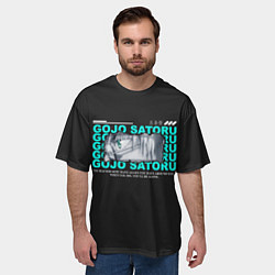 Футболка оверсайз мужская Сатору арт, цвет: 3D-принт — фото 2