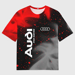 Футболка оверсайз мужская АУДИ Pro Racing Огонь, цвет: 3D-принт