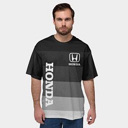 Футболка оверсайз мужская Honda Хонда, цвет: 3D-принт — фото 2