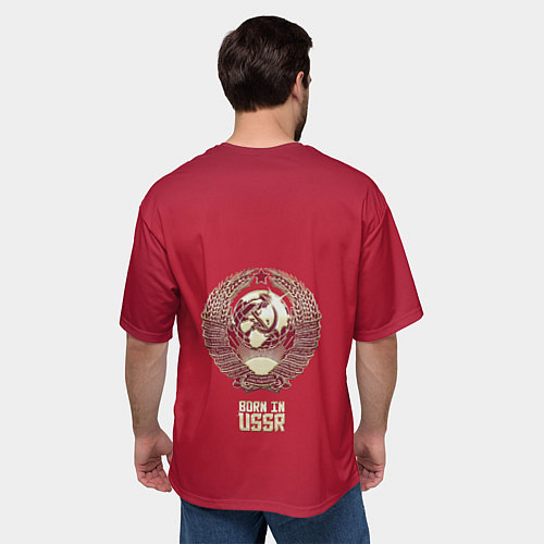 Мужская футболка оверсайз MADE IN USSRСДЕЛАНО В СССР / 3D-принт – фото 4