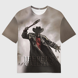 Футболка оверсайз мужская Джиперс криперс 3д, цвет: 3D-принт