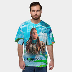 Футболка оверсайз мужская Horizon дикий лес, цвет: 3D-принт — фото 2