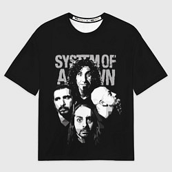 Футболка оверсайз мужская System of a Down рок группа, цвет: 3D-принт