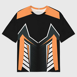 Мужская футболка оверсайз Техно стайл