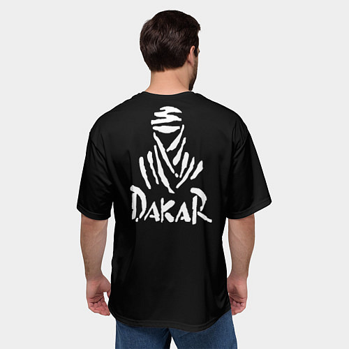 Мужская футболка оверсайз Дакар ралли / 3D-принт – фото 4