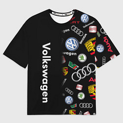 Футболка оверсайз мужская Volkswagen Group Half Pattern, цвет: 3D-принт