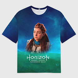 Футболка оверсайз мужская Horizon Forbidden West Sky, цвет: 3D-принт