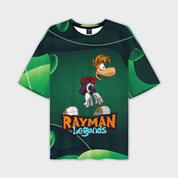 Мужская футболка оверсайз Rayman Legends Green