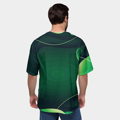 Мужская футболка оверсайз Rayman Legends Green / 3D-принт – фото 4