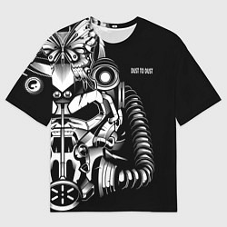 Мужская футболка оверсайз Power ArmorFallout