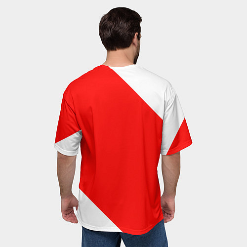 Мужская футболка оверсайз Dodge sport / 3D-принт – фото 4