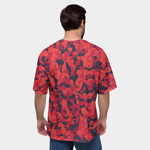 Мужская футболка оверсайз Веселый динозавр на скейте / 3D-принт – фото 4