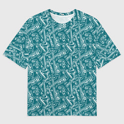 Футболка оверсайз мужская Инструменты Сантехника, цвет: 3D-принт