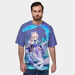 Футболка оверсайз мужская Sangonomiya Kokomi Genshin, цвет: 3D-принт — фото 2
