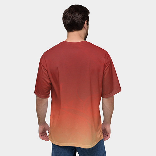 Мужская футболка оверсайз Thoma Genshin Impact / 3D-принт – фото 4